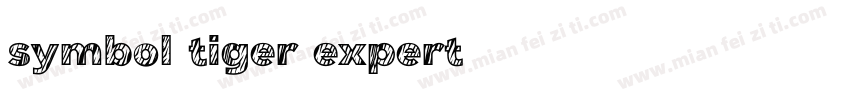 symbol tiger expert字体转换